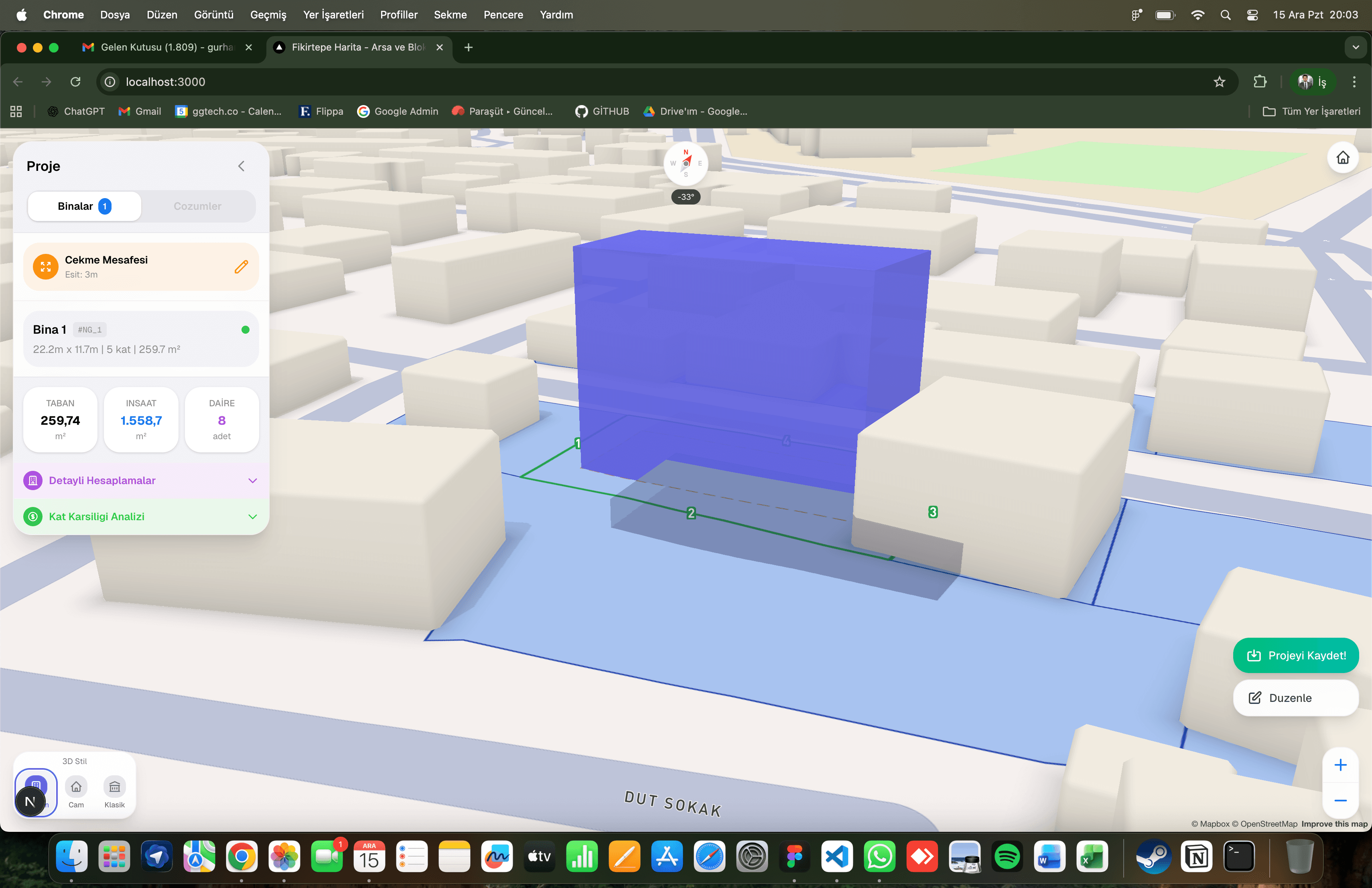 3D bina görüntüleme ve optimizasyon